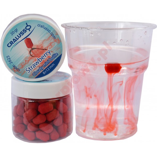 Kulki dumbells cloudy mini 8x12mm strawberry 20g 
