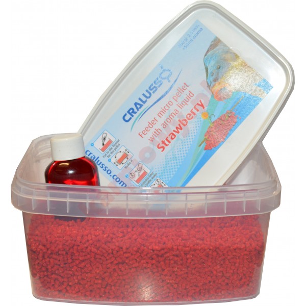 Pellet strawberry 400g + liquid 50ml