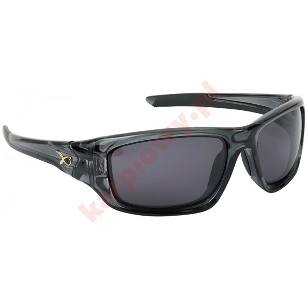 Okulary - glasses wraps trans black / grey 