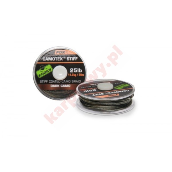 PLECIONKA CAMOTEX DARK STIFF 25lb 20m