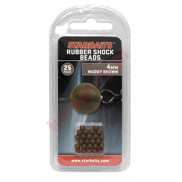 RUBBERS SCHOCK BEADS 4mm KORALIK ZIELONY 25szt