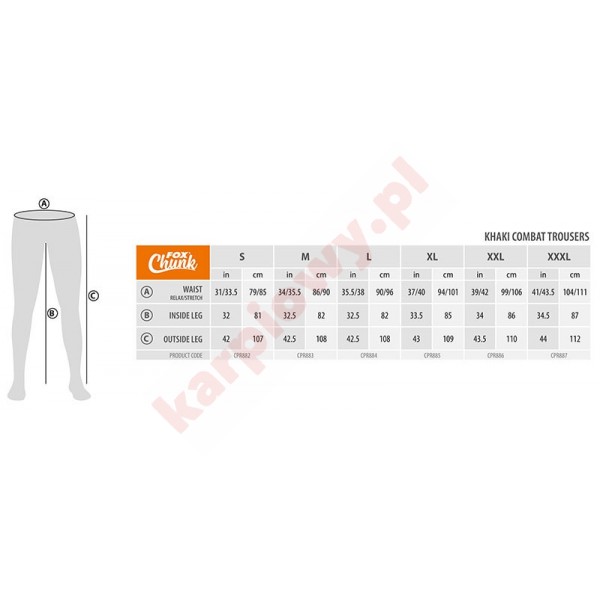 Spodnie - chunk khaki combat trousers S