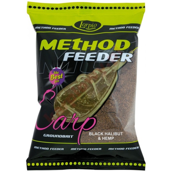Zanęta method feeder black halibut & hemp 700g