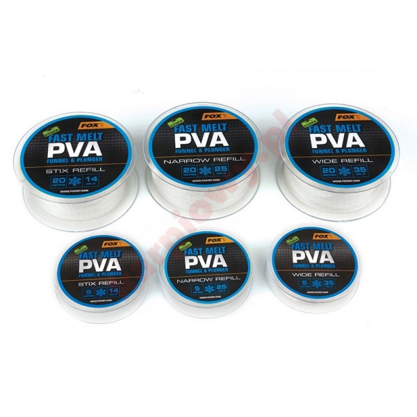 EDGES PVA MESH REFILLS Fast Melt Refills 25mm Narrow - 5m