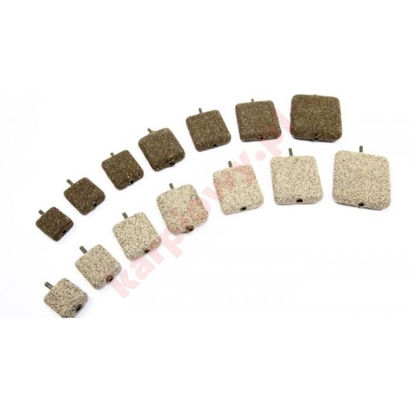 In Line Flat Square 1.5 oz Gravel/clay