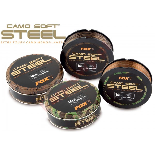Camo Soft Steel - Dark Camo 0.350mm 18lb/8.18kg