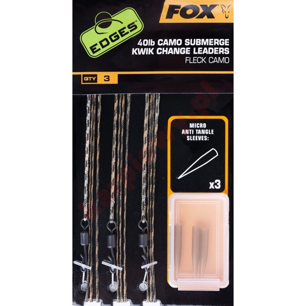 Submerge Camo Leaders Kwik Change Kit Camo 40lb x3