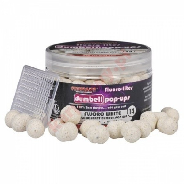 Kulki Fluorolite Dumbells White 14 mm 60gr
