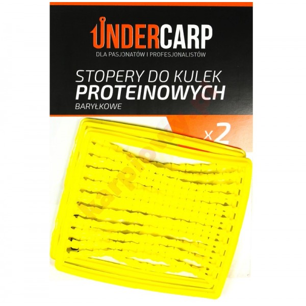 Stopery do kulek proteinowych baryłkowe – żółte