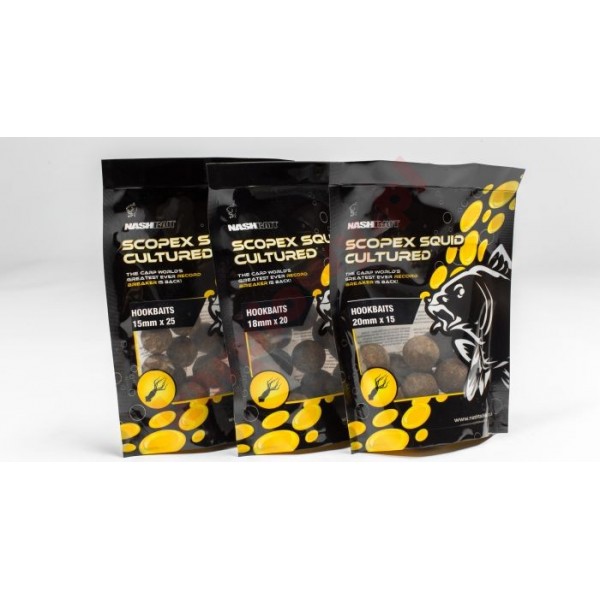 Scopex Squid Cultured Hookbaits 24mm (10 hookbaits)