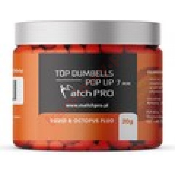 Kulki top dumbells pop up squid fluo 7mm 20g