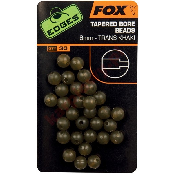 Edges 6mm Tapered Bore Beads x 3