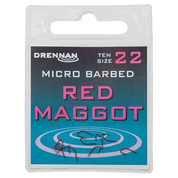 Haczyki - red maggot nr 22 / 10szt 