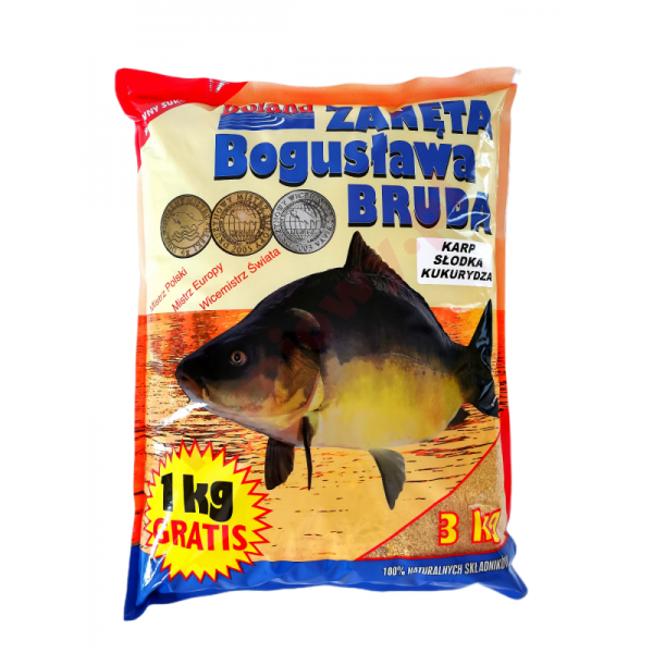Zanęta Popularna Karp Słodka Kukurydza 1kg
