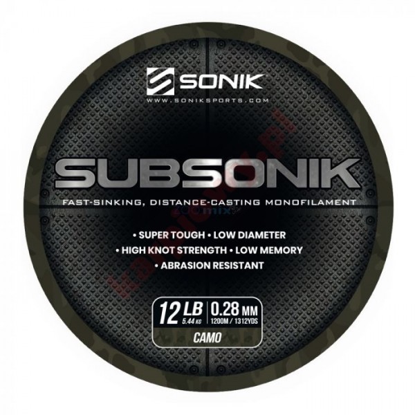 Żyłka Subsonik Camo 12lb 1200m
