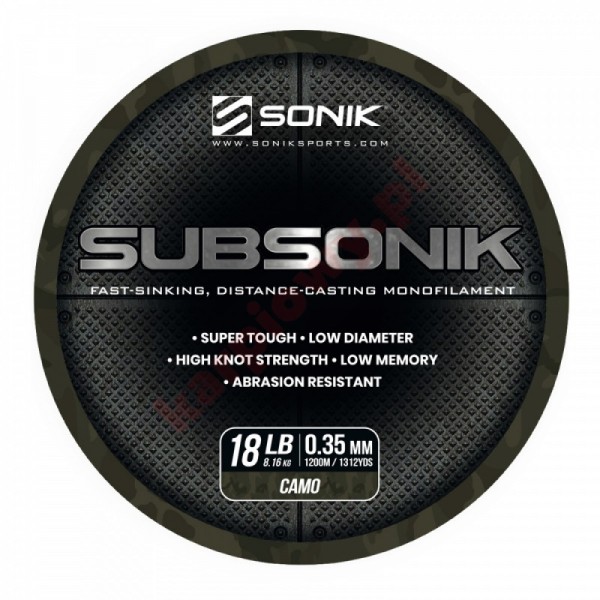 Żyłka Subsonik Mono Line Camo 0,35mm/1200m
