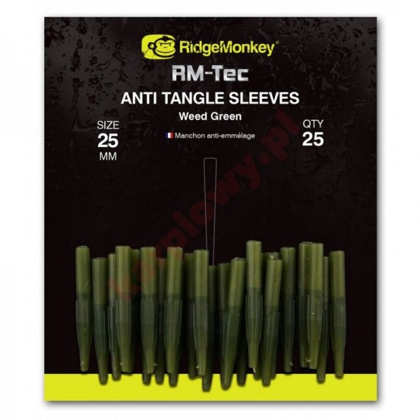 Anti Tangle Tungsten Anti Sleeves Short Weed Green