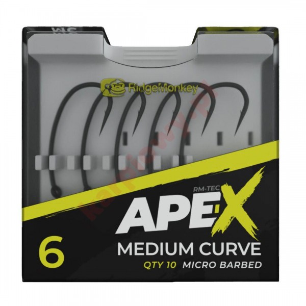 Haczyki APE-X Medium Curve Barbed Roz.6 