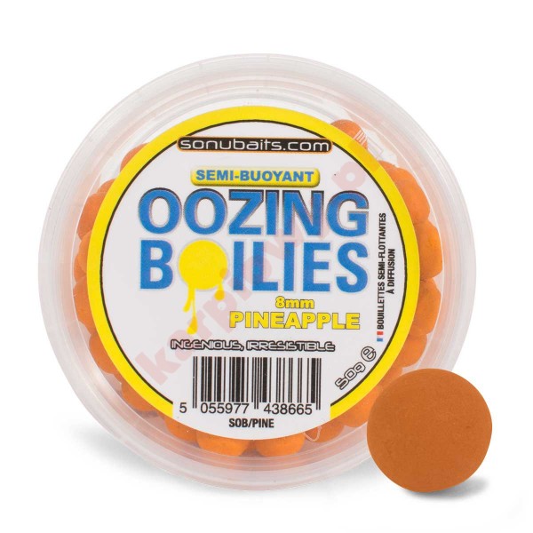 Kulki Oozing boilies 8mm - pineapple 50g