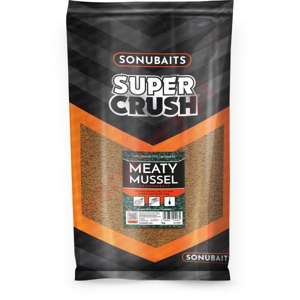 Zanęta Sonubaits Supercrush Meaty Mussel Mix