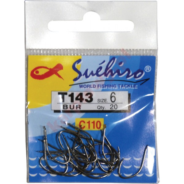 Haczyki T143 suehiro BUR nr18 20szt.