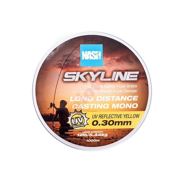 Żyłka Skyline Mono UV Yellow 12lb 0,30mm 1000m