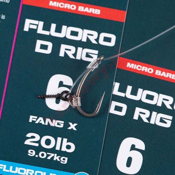 Przypon Fluoro D-Rig Size 6 (Micro Barbed)