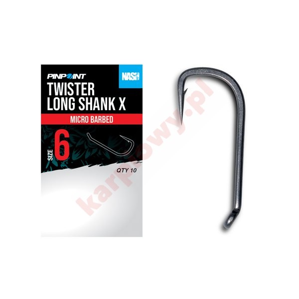 Haczyki Twister Long Shank  X size 2