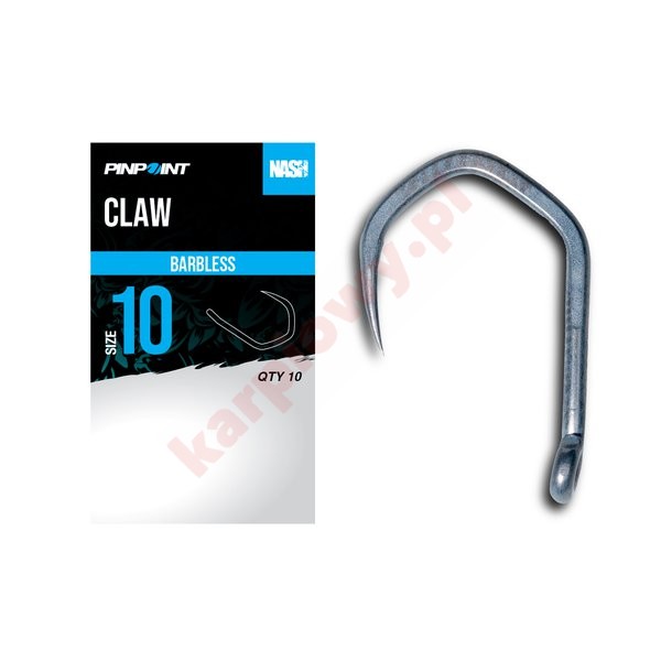 Haczyki Claw Size 10 Barbless