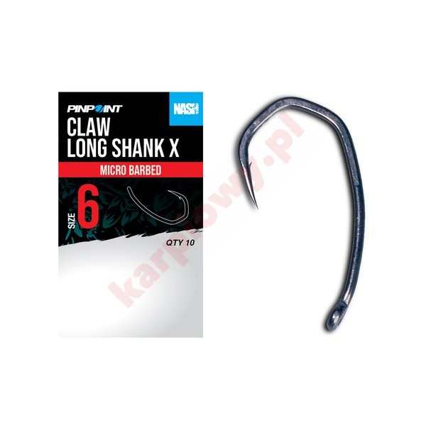 Haczyki Claw Long Shank X size 2