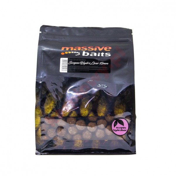 Kulki  Scopex Hydro Liver Top Shelf Boilies 24mm 1kg