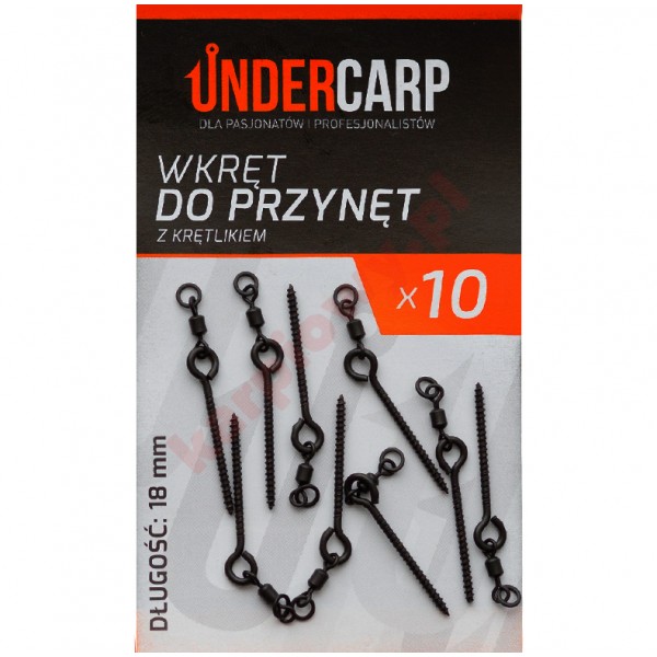 Wkręt do przynęt z krętlikiem 18mm