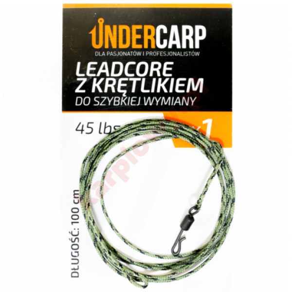 Ledcore z Krętlikiem do Szybkiej Wymiany 45lb 100cm Zielony