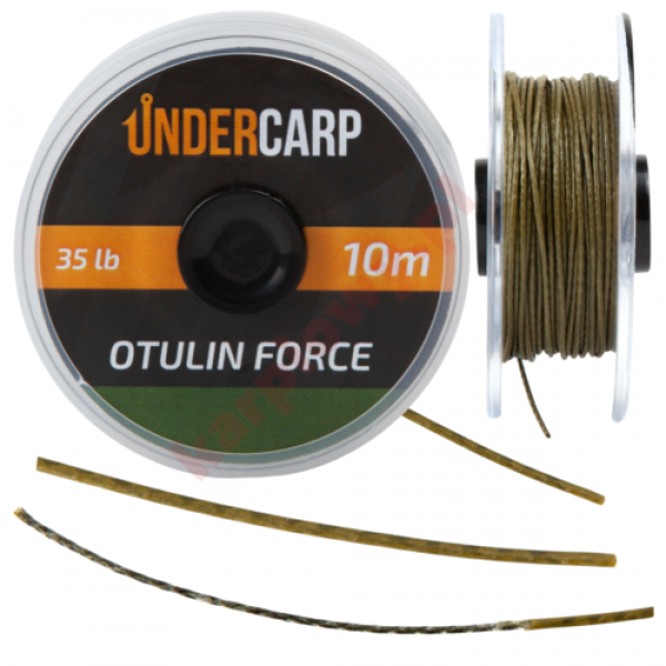 Plecionka przyponowa w otulinie 10 m/35 lbs OTULIN FORCE – zielona