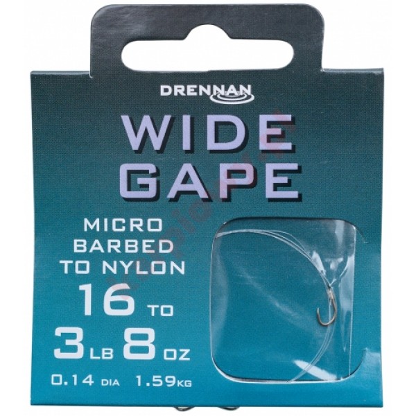 Przypony Fluoro Feeder Wide Gape nr.16/0.15mm- 1m