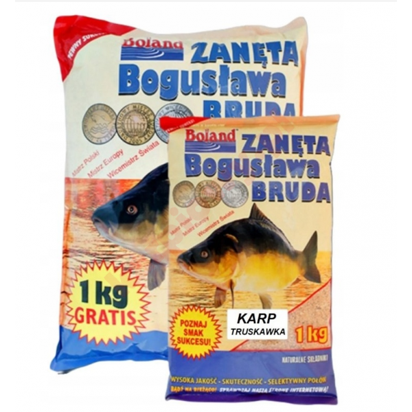 Zanęta Popularna Karp Truskawka 3kg