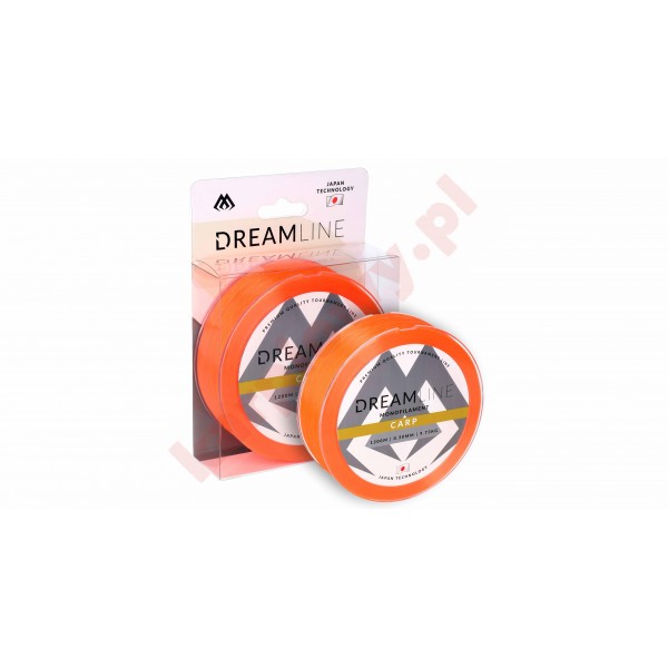 ŻYŁKA - DREAMLINE CARP - 0.35mm/1200m - FLUO POMARAŃCZOWA - op.1szp.